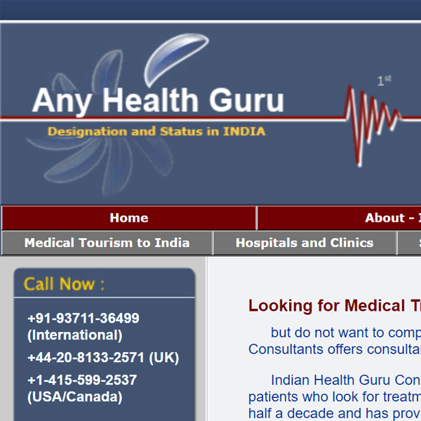 Any Health Guru - HTML static Template by Adobe Dreamweaver