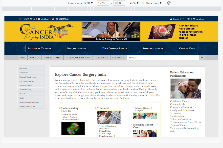 Relative Responsive Design for Screen width 1920px and height 1080px