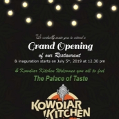 Restaurant Invitation Card Design