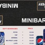 Standing MiniBar Menu Layout